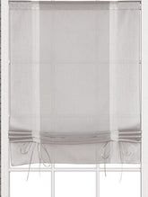 Bändchenraffrollo Raffrollo grau BxH 60x135cm